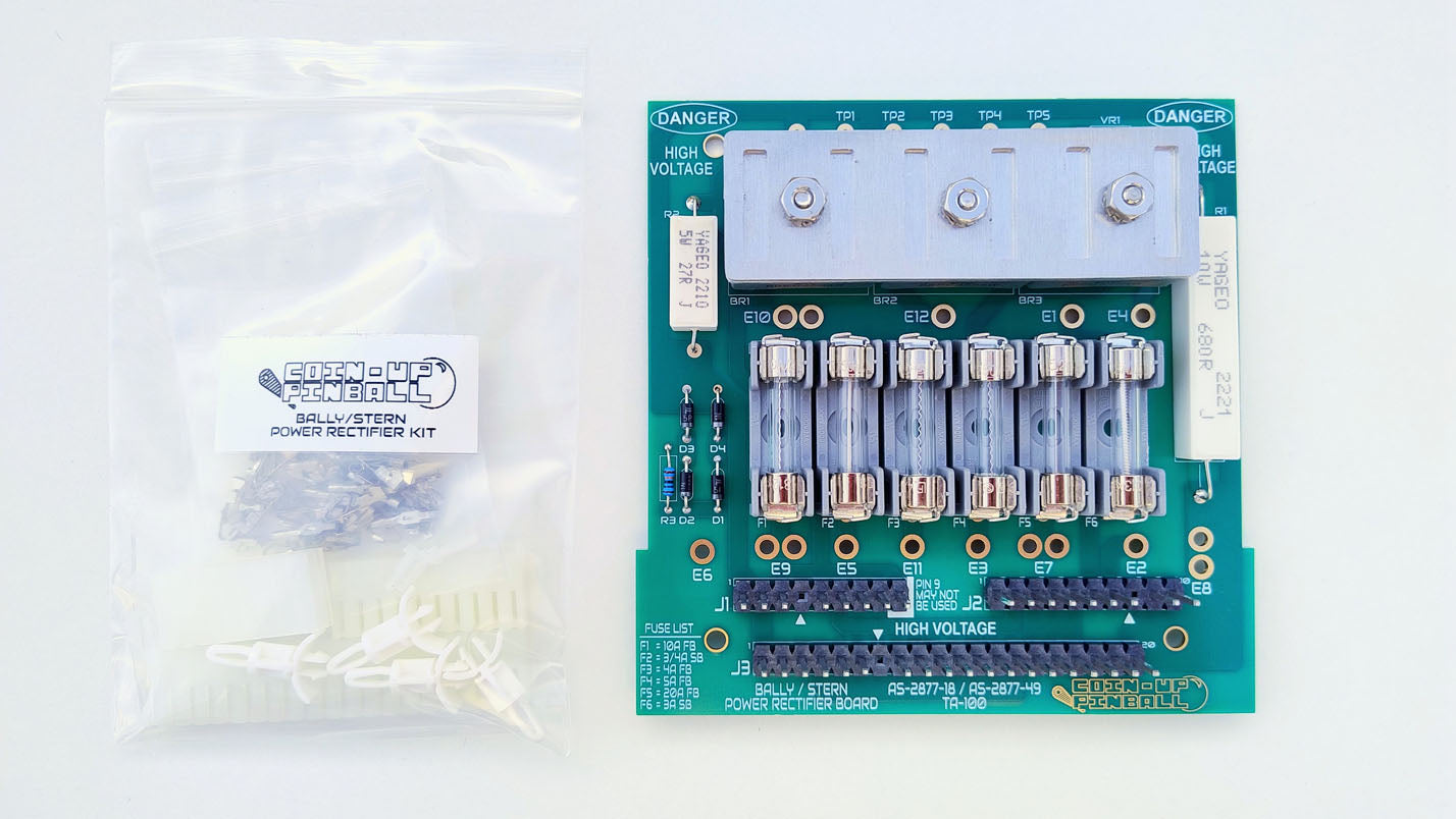 Bally / Stern Power Rectifier Board Replacement Kit AS-2518-18/49 / TA-100