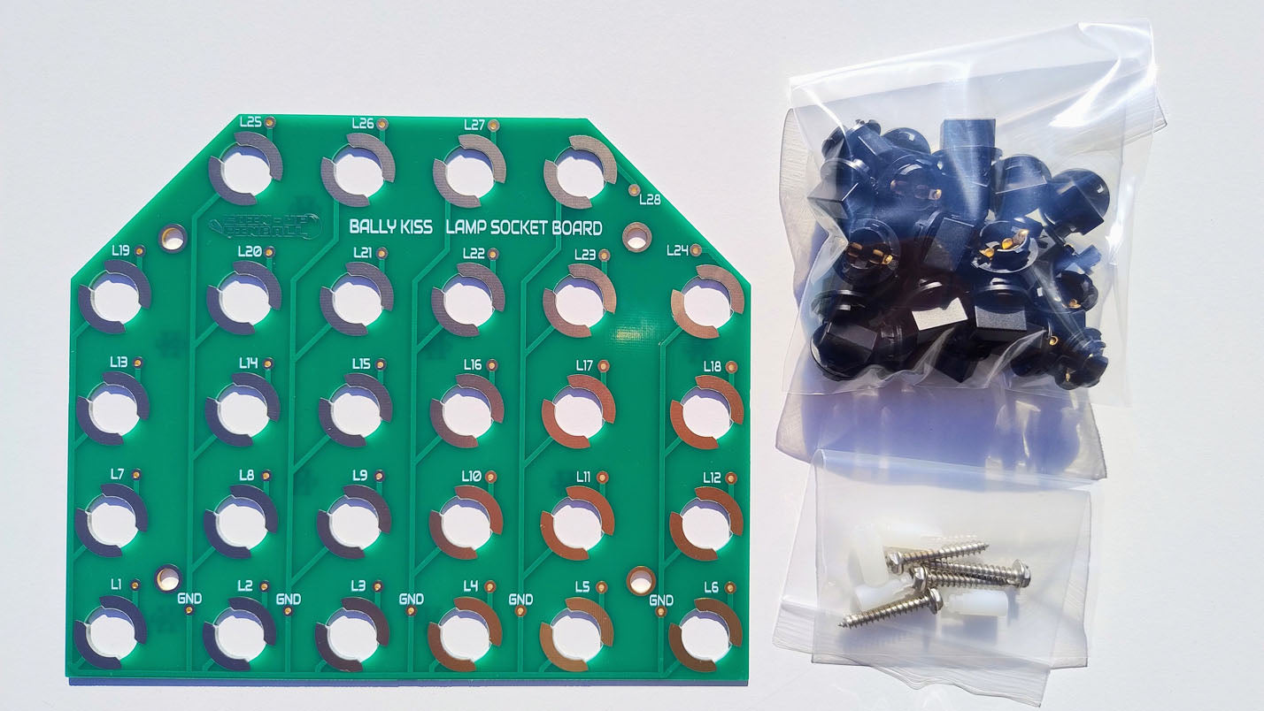 Bally KISS Socketed Playfield PCB Lamp Board Upgrade Kit