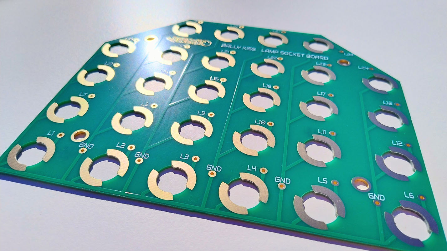 Bally KISS Socketed Playfield PCB Lamp Board Upgrade Kit