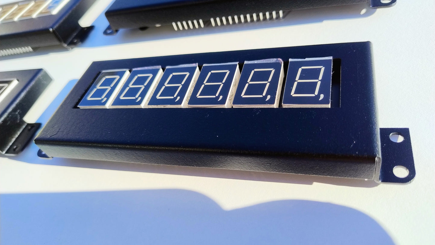 Single Bally Stern 6 Digit LED Display With Steel Mounting Frame AS-2518-15 / AS-2518-21 / A-434 / DA-100