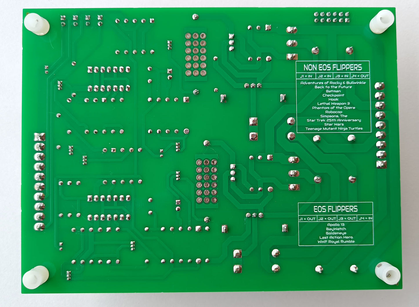 Data East Sega 2 Flipper Board Pinball - 520-5033-00 / 520-5070-00 / 520-5080-00 Back