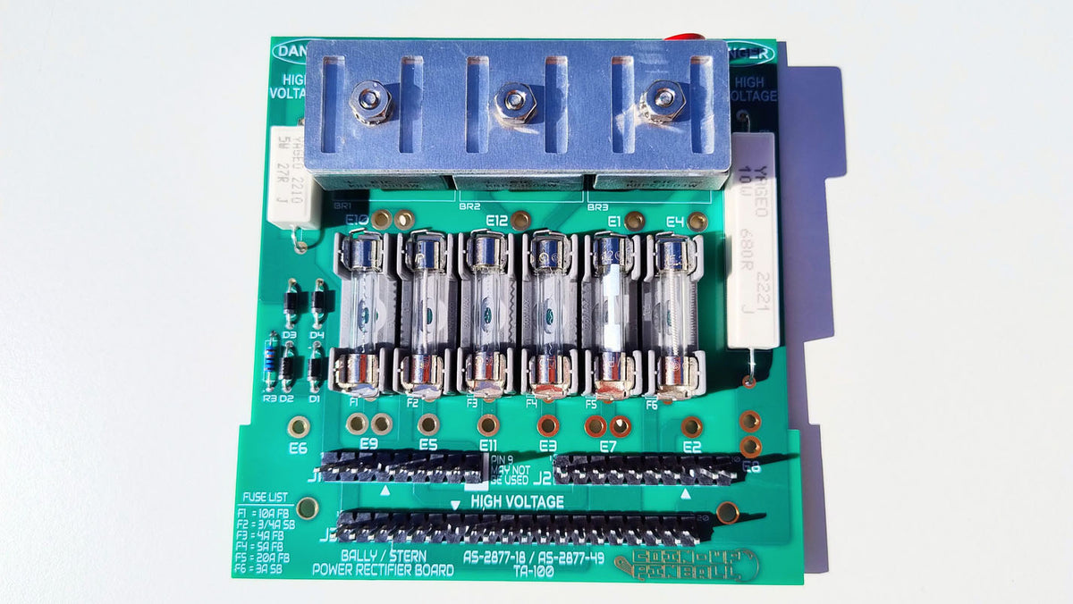 Bally / Stern Power Rectifier Board Replacement Kit AS-2518-18/49 / TA-100