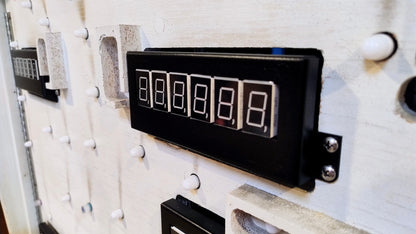 Set of 5 Bally Stern 6 Digit LED Display With Steel Mounting Frame AS-2518-15 / AS-2518-21 / A-434 / DA-100