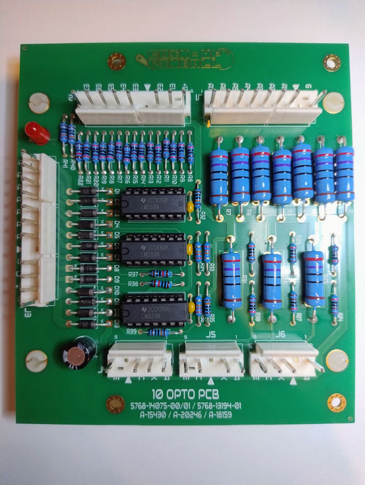 10 Opto Board Replacement for Bally/Williams Pinball Machine. A-15430, A-20246, A-18159-1