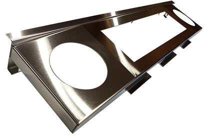 Data East Replacement Pinball Speaker Display Panel - Reflective Brushed Stainless Steel