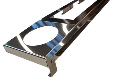 Data East Replacement Pinball Speaker Display Panel - Reflective Brushed Stainless Steel